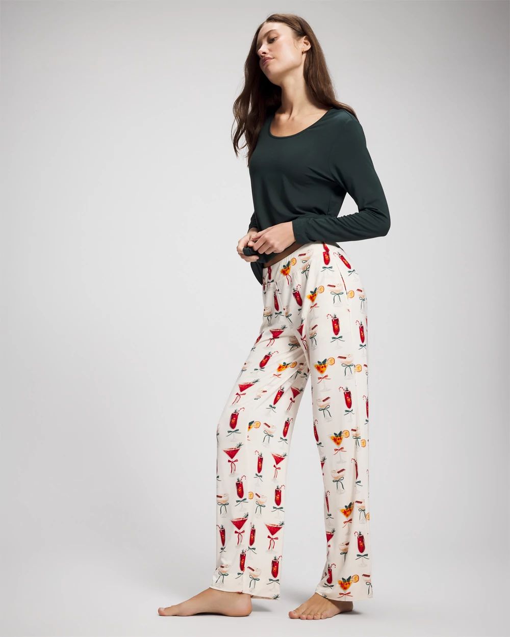 Packaged Long-Sleeve Pant Pajama Set | Soma